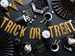 Rozety dekoracyjne Trick or Treat + pająki, 2 szt.