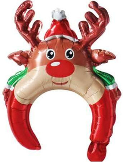 Balon Foliowy Opaska RENIFER Rudolf 28x34cm
