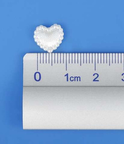 Aplikacja perłowe serduszka, 10 mm, 50 szt.