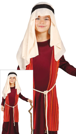 Strój Kostium ŚWIĘTY JÓZEF Pasterz Czerwony 7-9 l