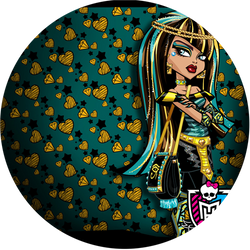 Opłatek tortowy 20 cm, 1 szt. Monster High