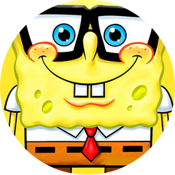 Opłatek tortowy 14 cm, SpongeBob 1 szt.