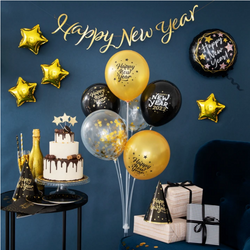 Baner Happy New Year złoty 120 cm