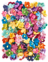 Kwiatki Papierowe Kolorowe Nasycone DIY 2cm 60szt.