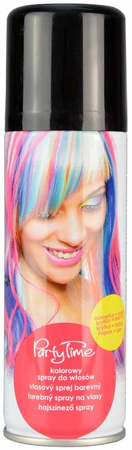 Kolorowy Spray Farba do włosów CZARNY, 125ml
