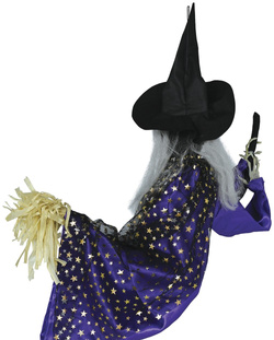 Dekoracja Interaktywna CZAROWNICA Halloween 75cm