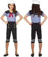 Kostium Strój Marynarski Pani MARYNARZ 5-6 lat