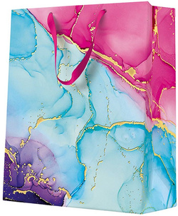 Torba Prezentowa Kolorowa Marmur 26x33x13cm
