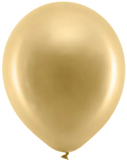 Balony Metaliczne ZŁOTE Ślub Urodziny 23cm 100szt.