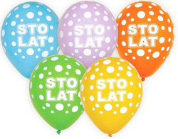 Balony Sto Lat, 12"/ 5 szt.
