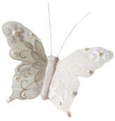 Motylek biały, 12 cm, 12 szt.