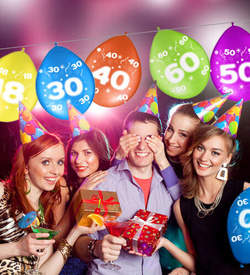 Balony odwrotny nadruk cyfra 30 TRZYDZIESTKA, 5szt