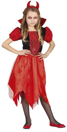 Kostium Strój Diablica Diabeł Halloween 5-6 lat