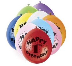 Balony „Happy 1st Birthday” 10 szt.
