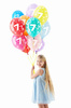 Balony z nadrukiem na 7 urodziny  "7" - 5 szt.