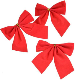 Komplet kokard pojedyńczych czerwone, 12 szt.