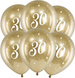 Balony Glossy 30cm, 30, złoty, 6szt.