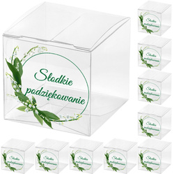 Pudełeczka Słodkie Podziękowanie KONWALIE 5cm 10sz