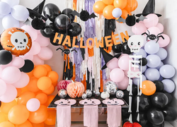 Balon Foliowy CZASZKA Halloween Urodziny 45cm