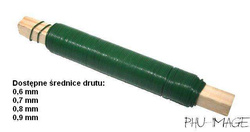 Drucik na patyku, zielony, śr. 0,8mm, 100g