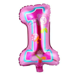 Zestaw na roczek dla dziewczynki, balony