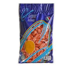 Balony metaliczne 5 cali 100 szt, pomarańcz