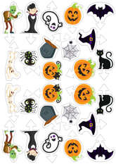 Figurki na babeczki, Halloween 1 kpl.