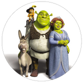 Opłatek tortowy 29 cm, Shrek 1 szt.