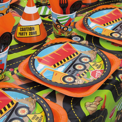 Obrus Foliowy BUDOWA Urodziny Party 137x213cm