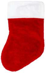 Świąteczna SKARPETA NA PREZENTY Pluszowa Mikołajki