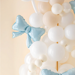 Balony Foliowe NIEBIESKIE KOKARDKI 55x42cm 3szt.