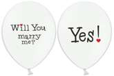 Balony 14" Will you..., Pastel White, 5 szt.