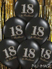 Balony z nadrukiem 18 urodziny, 5 szt. 1 op.
