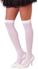 Pończochy Długie Skarpety Zakolanówki BIAŁE