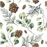 Serwetki Gałązki Eukaliptus Szyszki 33x33cm 20szt.