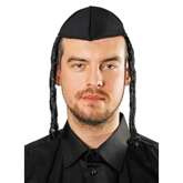 CZAPKA Żydowska JARMUŁKA Z PEJSAMI Rabin Żyd