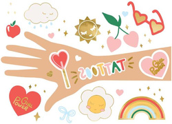 Tatuaże zmywalne Stokrotki, mix