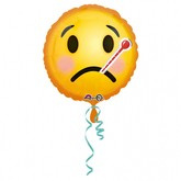 Balon foliowy Emoticon Zdrowie, 43 cm, 1 szt.