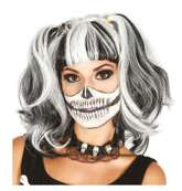 Peruka czarno-biała w pudełku, 1 szt.