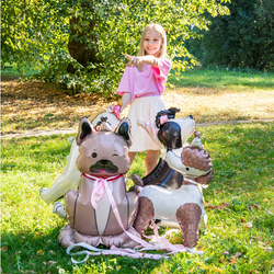 Balon foliowy stojący Pies Pudelek 58x84cm