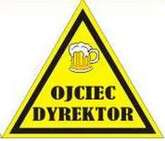 Naklejka na kask ''Ojciec dyrektor'', 1 szt.