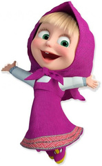 Balon foliowy 24" FX - Masha, Masza i Niedźwiedź