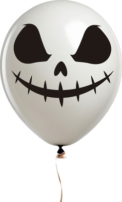 BALONY Lateksowe Upiorne DUCHY Halloween 10szt.