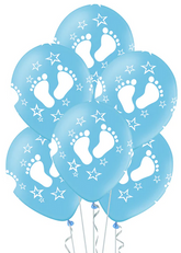 Balon niebieski ze stópkami 12 cali