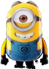 Balon Foliowy MINIONEK Stuart Urodziny Party 80cm