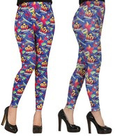 Spodnie LEGGINSY Kolorowe Disco LATA 90, M