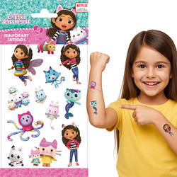 Tatuaże Zmywalne KOCI DOMEK GABI Bajka 12szt.