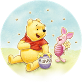 Opłatek tortowy 20 cm, Kubuś Puchatek 1 szt.