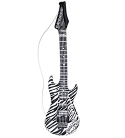 Dmuchany Gitara Gwiazdy Rock Disco Lata 80 105cm