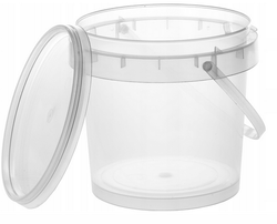 Wiaderko Plastikowe z Pokrywką 600ml, 1szt.